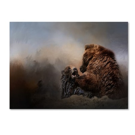 Jai Johnson 'Grizzlies In The Water' Canvas Art,18x24
